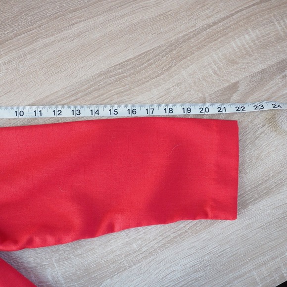 90s Vintage‎ Oversized Red Blazer Made in USA Item Eyes Size Medium - Picture 8 of 8